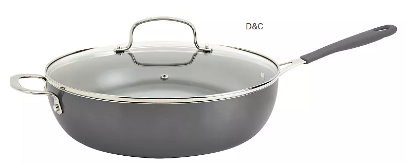 The Big One® Silicone Ceramic 12-in. Saute Pan with Lid