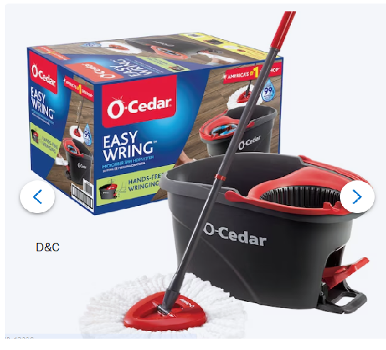 O-Cedar EasyWring Spin Mop With Bucket