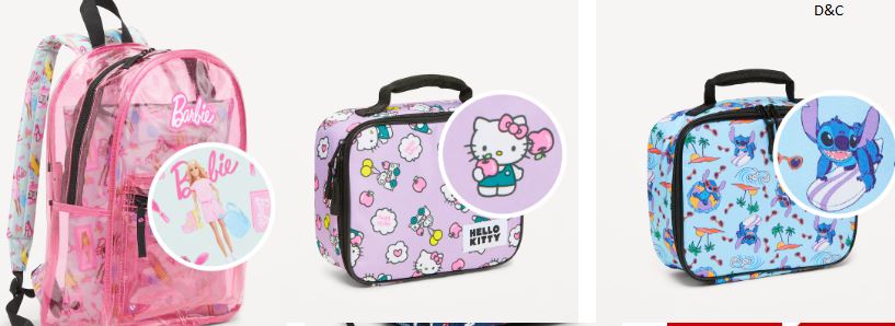 backpacks & lunchboxes