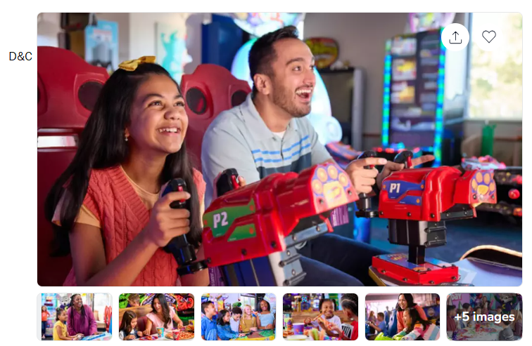 Chuck E. Cheese Family Play & Pizza Package!