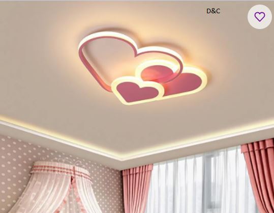 Connors Children’s Lamp LED Modern Ceiling Light for Children’s Room Girls Bedroom Dimmable