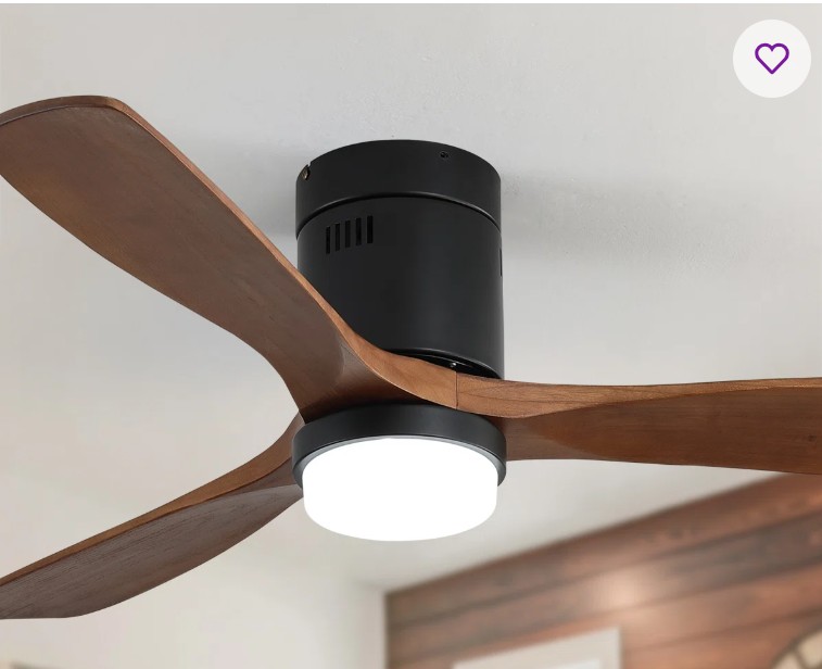 Nicola 52″ 3 – Blade LED Standard Ceiling Fan with Remote Control and Light Kit Included