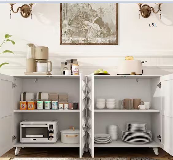 Yellow Wood Grain Freestanding Closet Organizer, Clothes Rack with 2 Hanging Rods, 2 Push-to-Open Drawers and Open Shelf