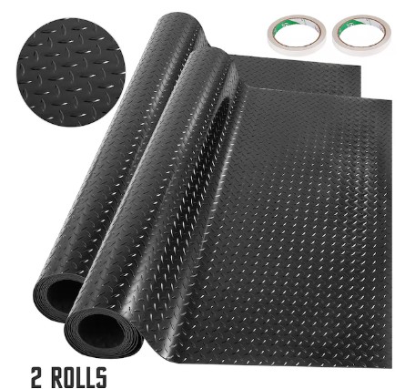 VEVOR 14-7/10-ft x 3-3/5-ft x 60-mil T Smooth PVC Garage Flooring Roll ( 52.92-Sq. Feet )