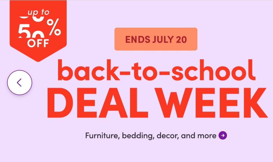50% off back to school week