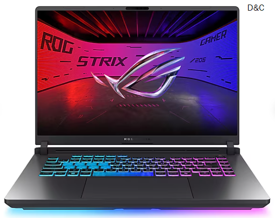 ASUS ROG Strix G16 16″ FHD+ 165Hz Gaming Laptop, NVIDIA GeForce RTX 5070, Intel Core i9 14900HX, 32GB RAM, 1TB SSD, Windows 11