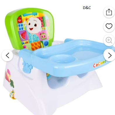 Cocomelon Booster Seat with Tray, Children Ages 6+ Months, Unisex