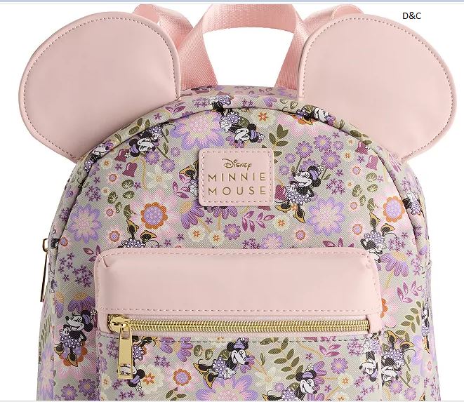 Disney’s Minnie Mouse Tossed Digital Printed Floral Mini Backpack with 3D Ears