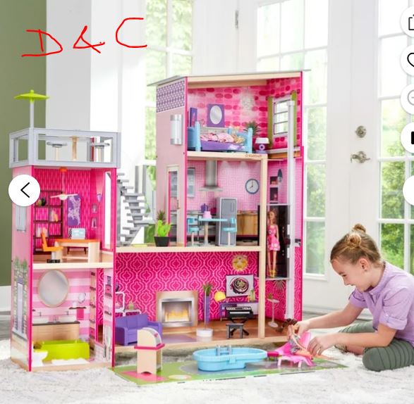 KidKraft Uptown Wooden Dollhouse with 36 Accessories