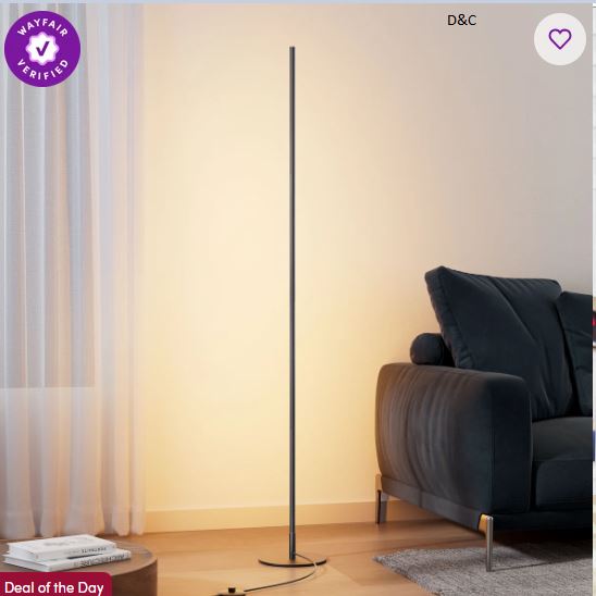 Allana 57.5″ Dimmable LED Novelty Corner Floor Lamp