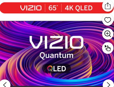VIZIO 65″ Class Quantum 4K QLED HDR Smart TV (NEW) M65Q6-L4