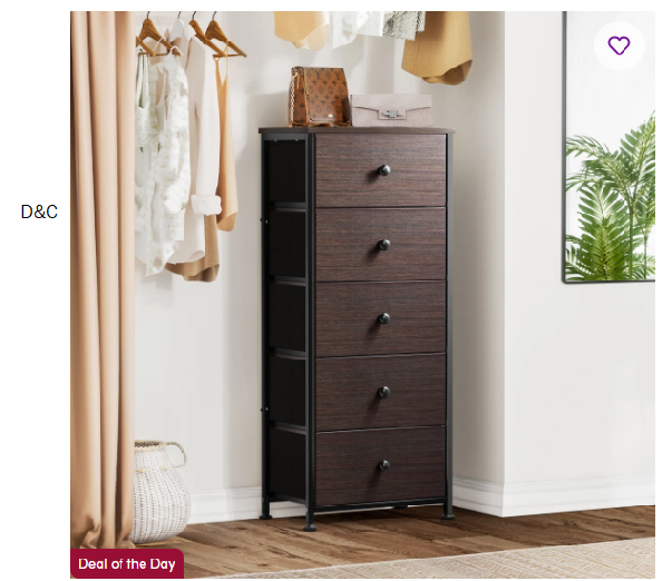 Ojaswi 5-Drawer Dresser, Chest of drawers, Bedroom dresser