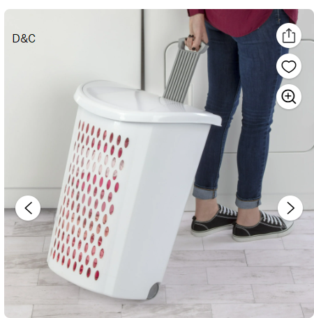 Sterilite Ultra™ Wheeled Hamper Plastic Adult, White