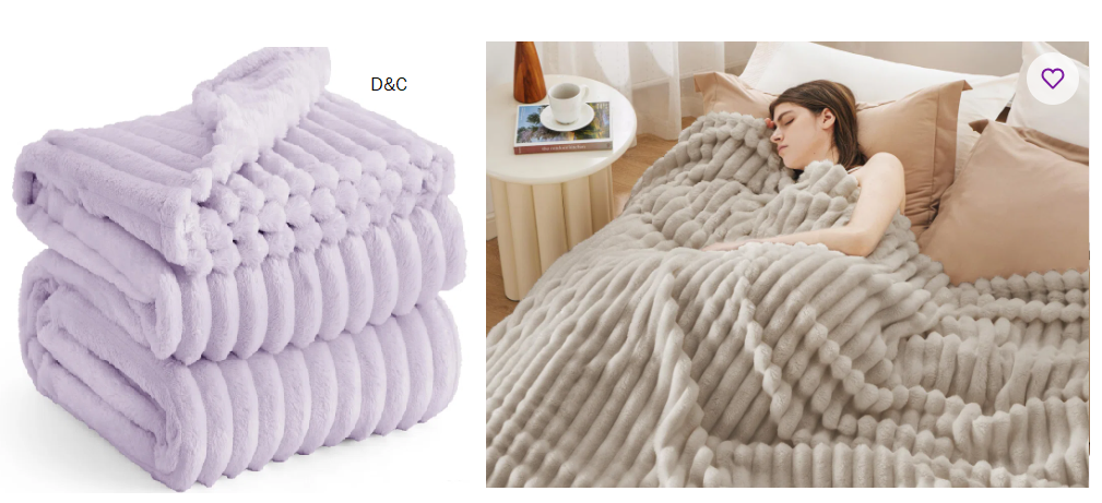 Bedsure Blanket For Couch – Super Soft Cozy Blankets, Cute Small Fleece Blanket