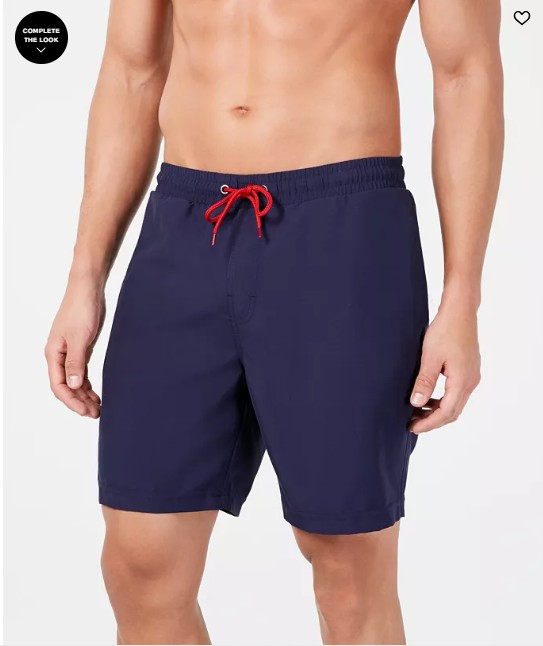 Men’s Quick-Dry Performance Solid 7″ Swim Trunks