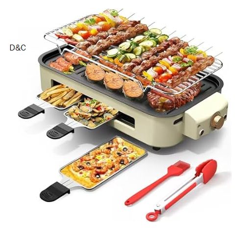 AORAN Indoor Grills Electric Smokeless – Versatile Smokeless Indoor Grill