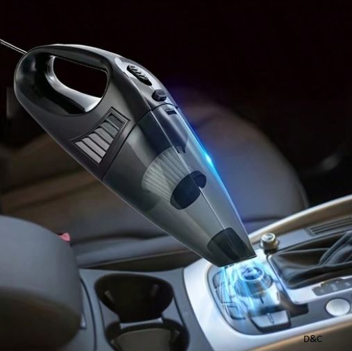 Portable 6000Pa Car Vacuum Cleaner w/ Washable Filter + Accessories