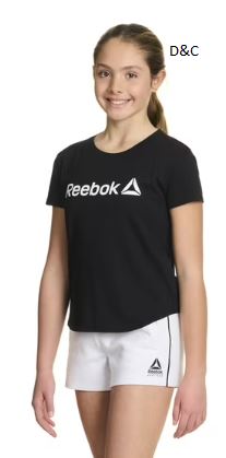 Reebok Girl’s Identity Short Sleeve T-Shirt, Sizes 4-18
