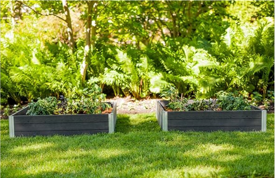 VITA VT17615 4x4x11 Slate Gray Urbana Garden – 2PK