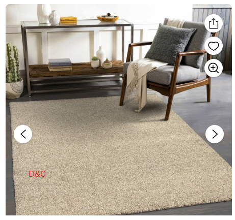 Mainstays Remnant, 4′ 5″ x 6′ Indoor Solid Area Rug