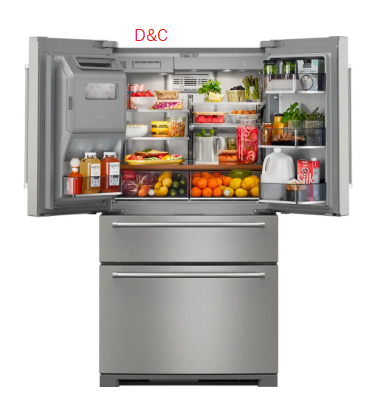 KitchenAid – 26 cu. ft. French Door Refrigerator with Ice and Water Dispenser – Stainless steel