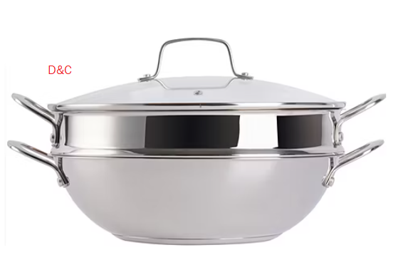 Martha Stewart Stainless Steel 12″ Everyday Pan with Steamer Insert