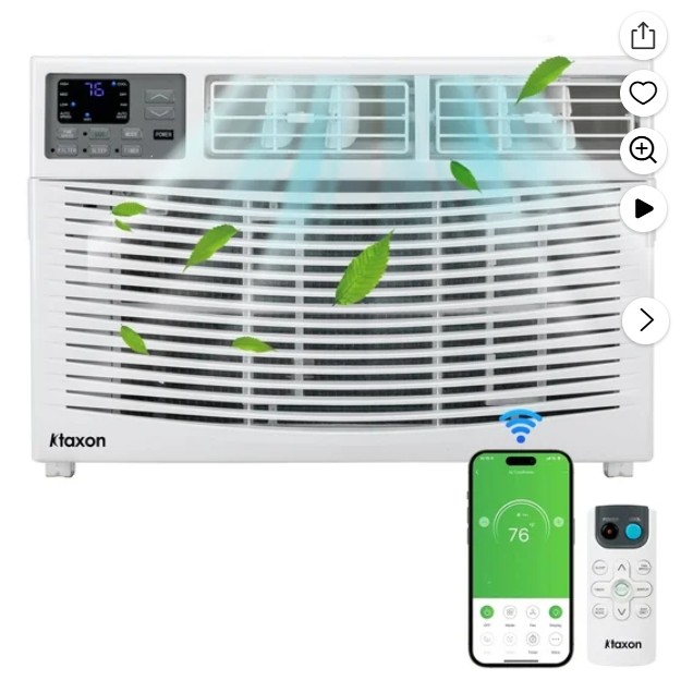 Ktaxon 18000BTU Window Air Conditioner With WiFi and Eco Mode for Medium Rooms