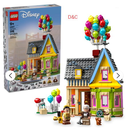 LEGO Disney and Pixar ‘Up’ House 43217 Disney 100 Celebration Classic Building Toy Set for Kids and Movie Fans Ages 9+, A Fun Gift for Disney Fans and Anyone Who Loves Creative Play