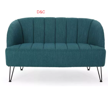 Noble HouseLupine Modern Loveseat with Hairpin Legs