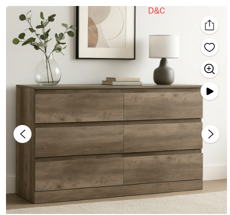 Better Homes & Gardens 6 Cube Storage Organizer, Solid Black