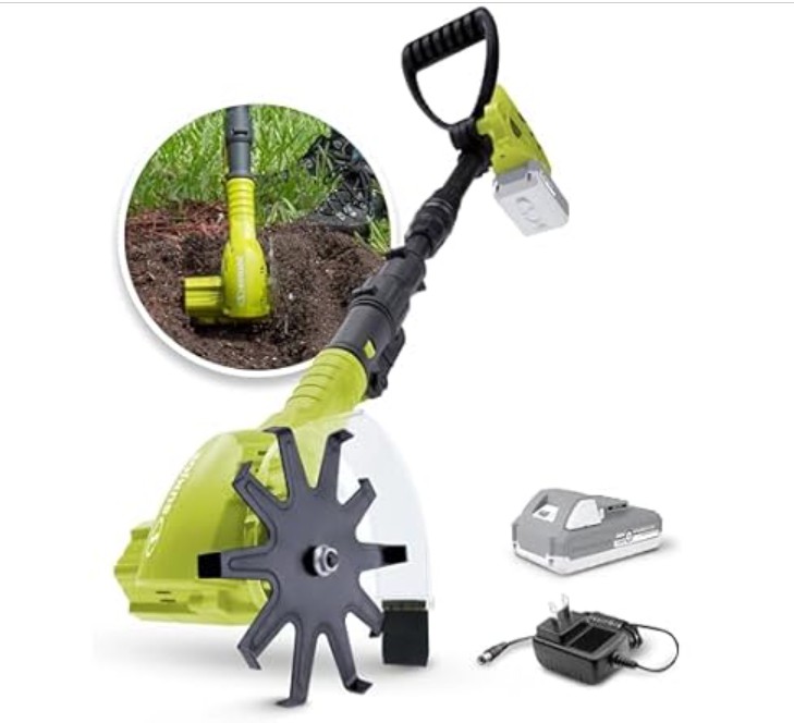 Sun Joe TJW24C 24-Volt Cordless Telescoping Cultivator/Weeder