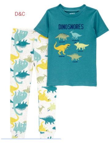 Carter’s Child of Mine Baby and Toddler Pajama Set, 2-Piece, Sizes 12M-5T