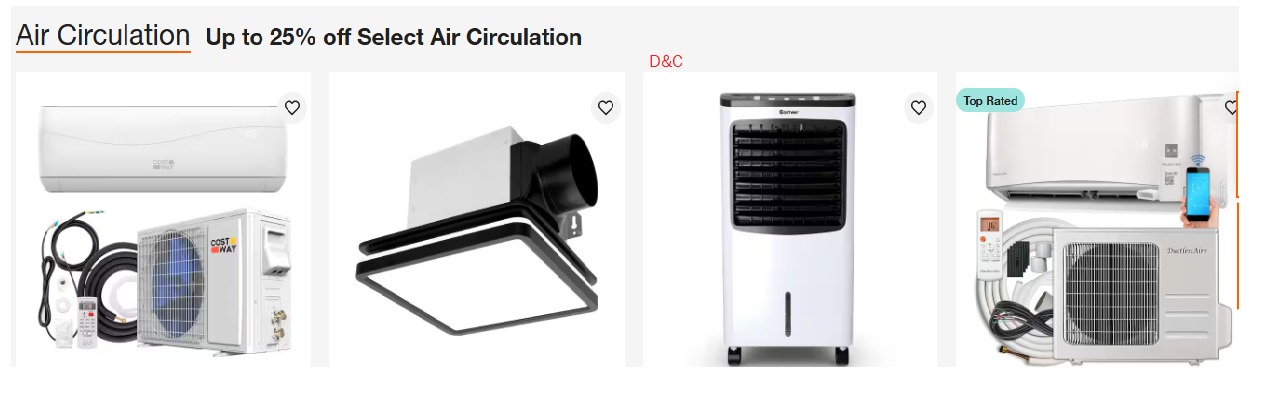 Home Depot Up to 25% off Select Air Circulation & Water Treatment