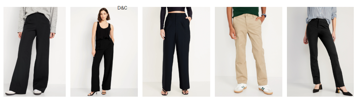 Old navy pants 50% offOnly today