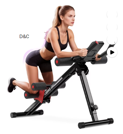 FLYBIRD Adjustable Ab Workout Equipment, Full Body Strength Training, Foldable Waist Trainer, 330 lb Capacity