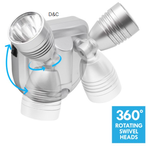 Universal Motion Activated Dual Security Light