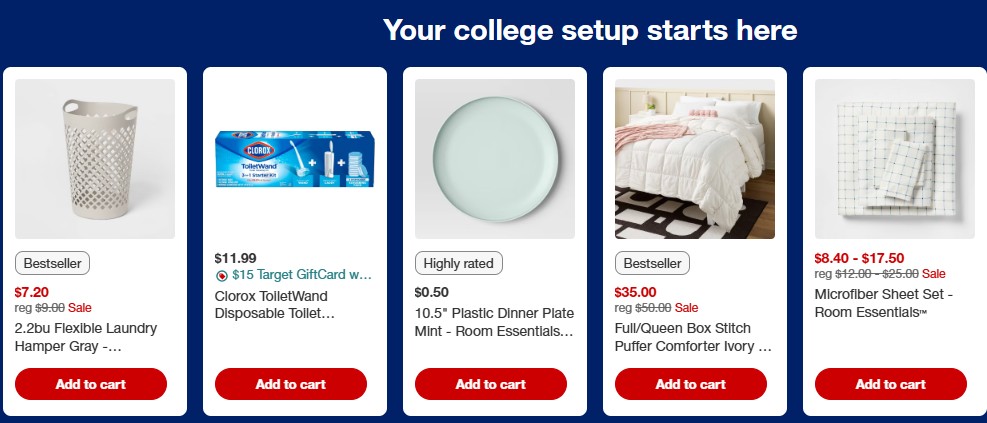 Target Back to College Deals