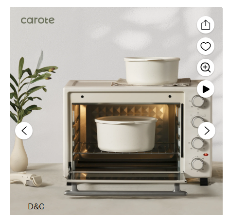 Carote 15 Pcs Nonstick Cookware Sets, Pots and Pans Set with Detachable Handles, Oven/Dishwasher Safe, Stackable Kitchen Cooking Set, Induction Cookware, Purple