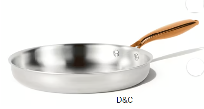 Carote 10 Inch Stainless Steel Nonstick Frying Pan Skillet , Induction Cookware , Dishwasher Safe, Easy Care