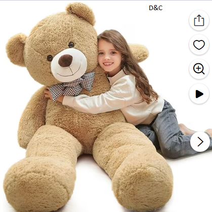 MorisMos Giant Teddy Bear 4ft Stuffed Animal Soft Big Bear Plush Toy
