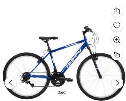 Huffy 26″ Rock Creek Mountain Bike, Fits Riders 5’0″+, Blue, Adult, Men’s