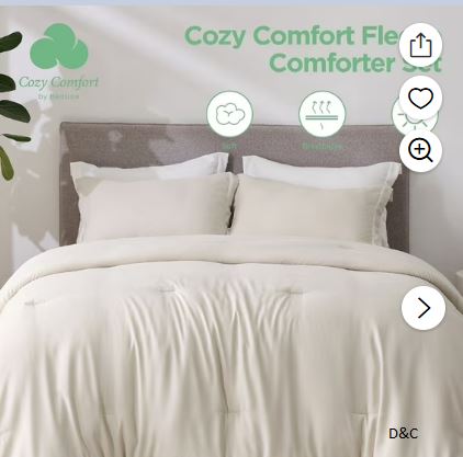 Cozy Comfort Beige Comforter Set