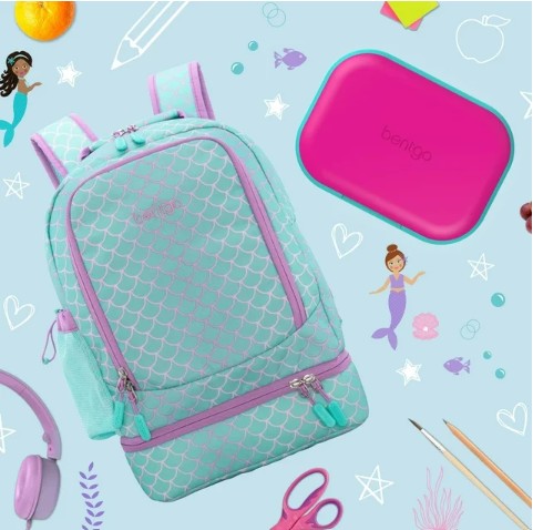 Bentgo 2-In-1 Backpack & Lunch Bag and Bentgo Kids Chill Lunch Box, Choose Color