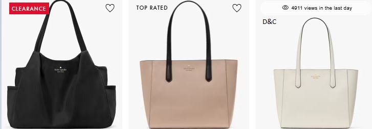 Katespade bags 70% off