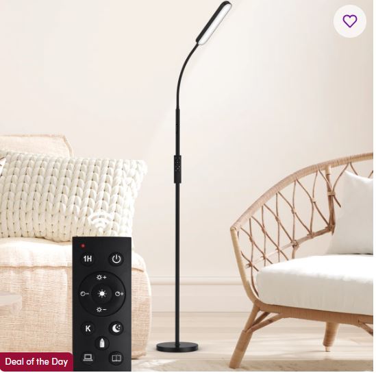 Tanieka 68.7″ LED Standing Task/Reading Floor Lamp with Remote Control for Living Room and Bedroom