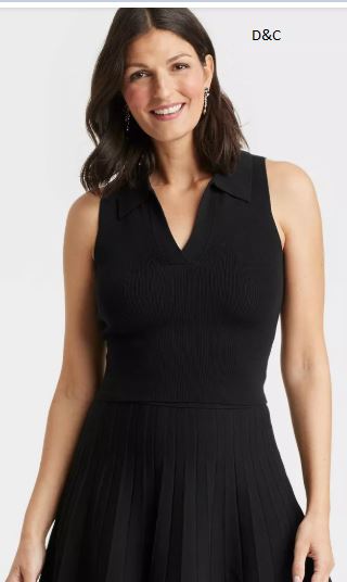 Women’s Polo Collar Pullover Sweater Tank – A New Day™