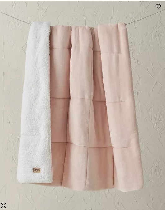 CLOSEOUT! Avery Plush to Fleece Reversible Throw, 50″ x 70″