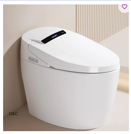 Smart Toilet With Heated Seat And Night Light, Tankless Toilets For Bathroom, Modern One Piece Toilet Standard Comfort Height Toilet With Auto Flush, Auto Open Close Lid/Seat,Slow Close US25042204