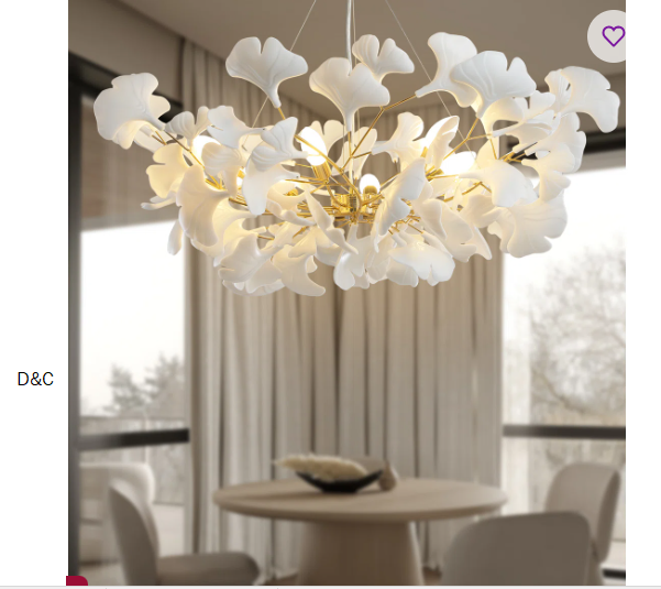 Light Ginkgo Chandelier