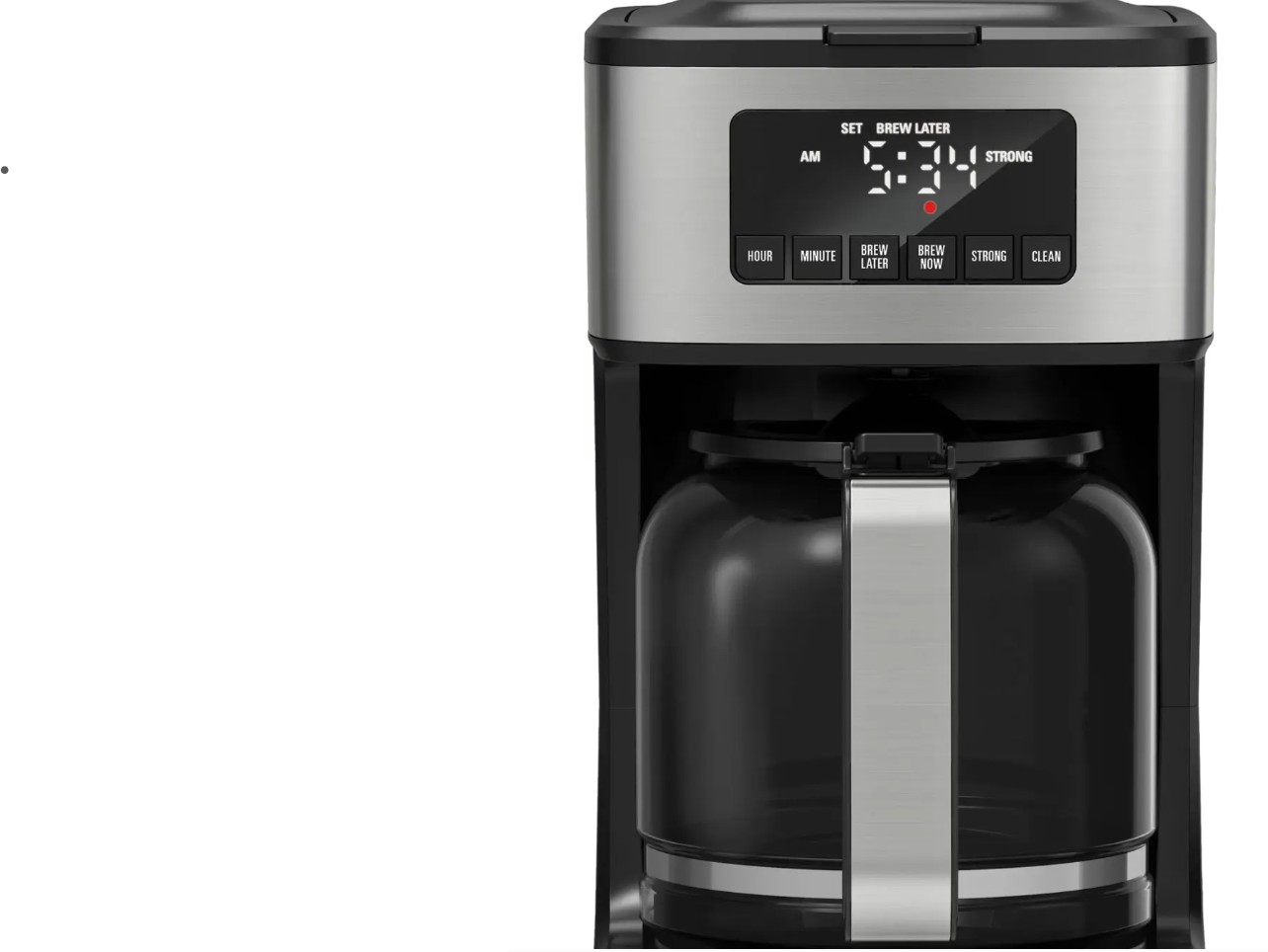 bella PRO – 12-Cup Programmable Coffee Maker – Stainless Steel
